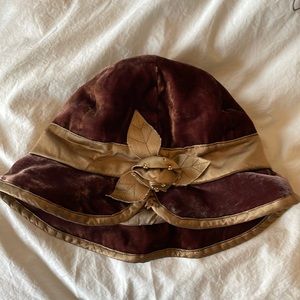 Vintage Anthropologie velvet hat